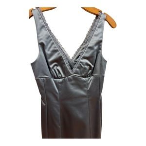 Bebe Silver Dress size Small made in USA